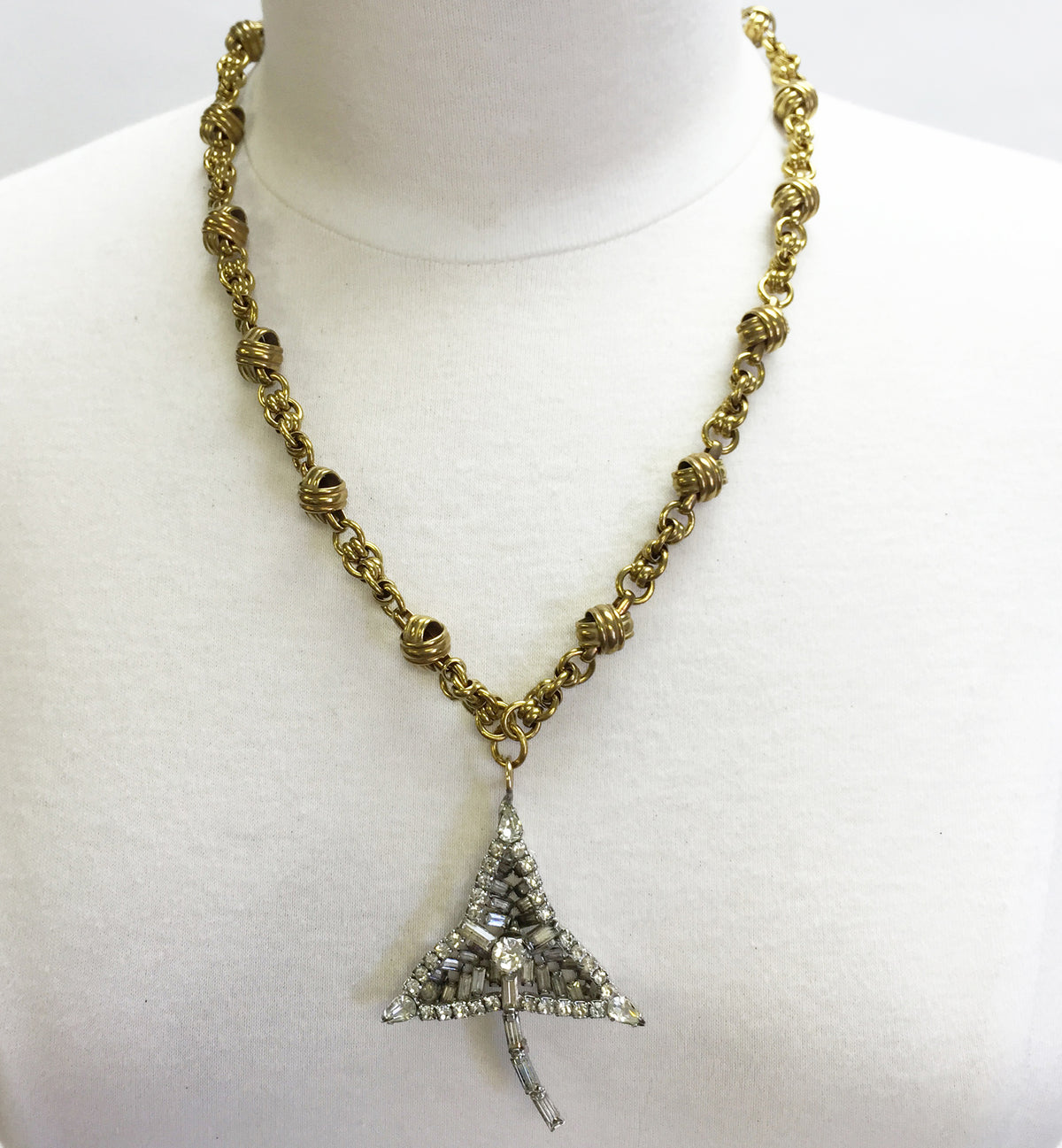 Crystal Vintage  Pendant Necklace - Y Brolly