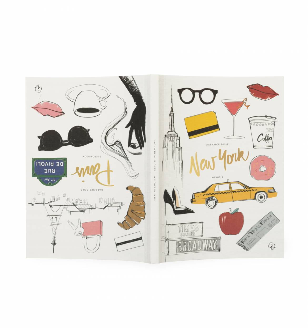 New York &amp; Paris Memoir Double-sided Notebook