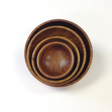 Rosewood Nut Bowls - set of 4