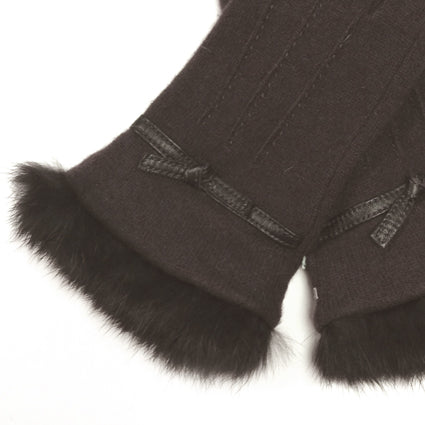 Fur Trimmed Gloves