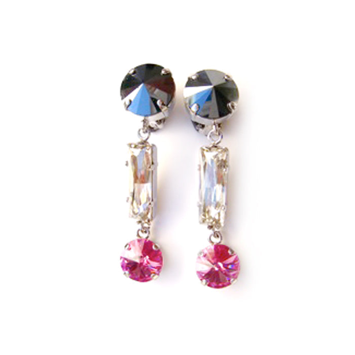 STRASS Pink Swarovski® Crystal Earrings