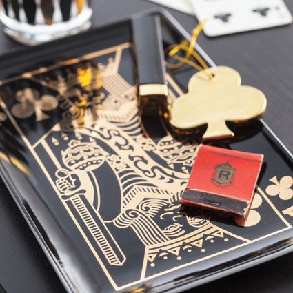 Ace of Hearts, King of Clubs Tray