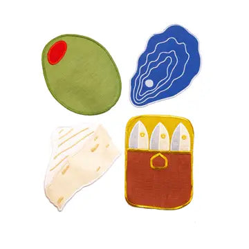 Hors D'oeuvres Cocktail Napkins — Set of 4