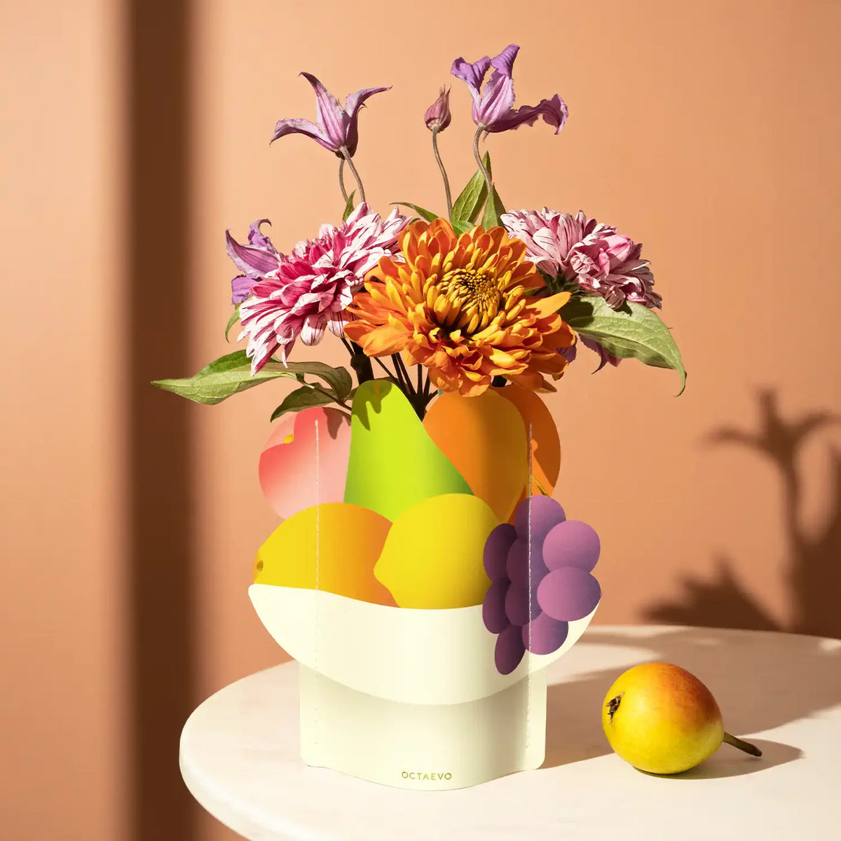 Mini Fruit Bowl Paper Vase and Note Card