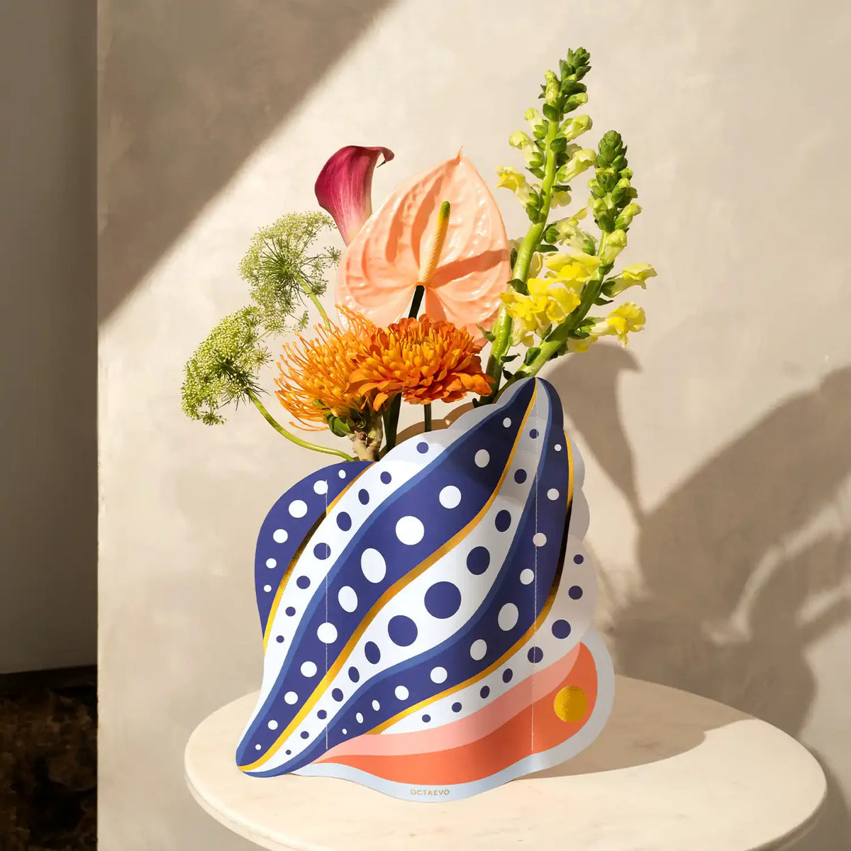 Shell Paper Vase