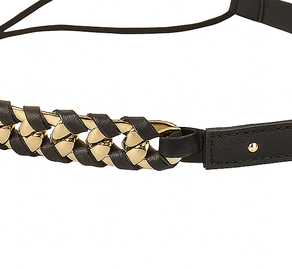 Leather Chain Headband