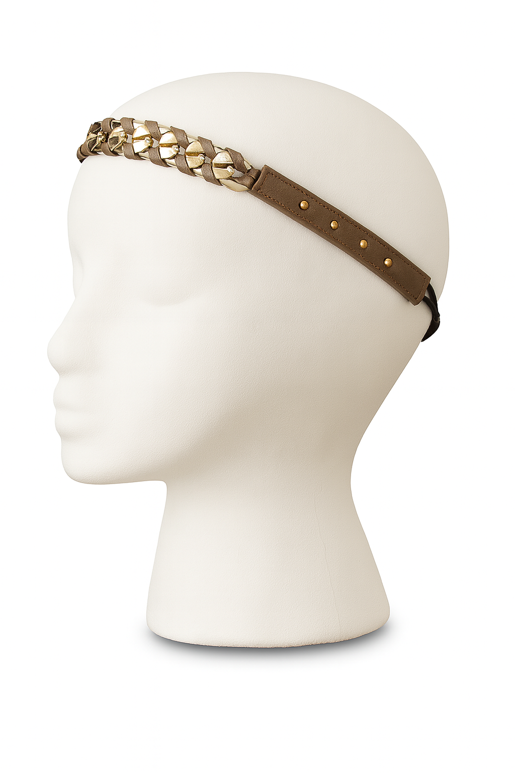 Leather Chain Headband