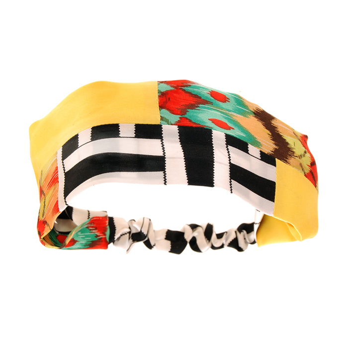 Color Block Silk Headwrap