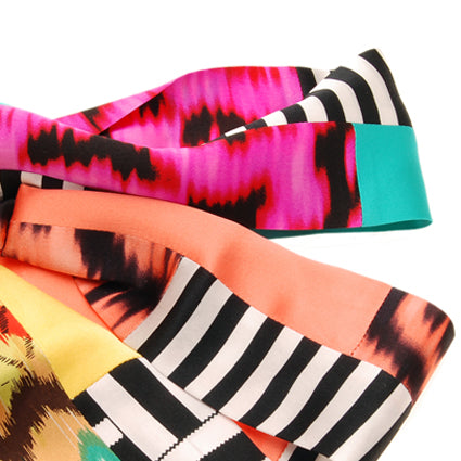 Color Block Silk Headwrap