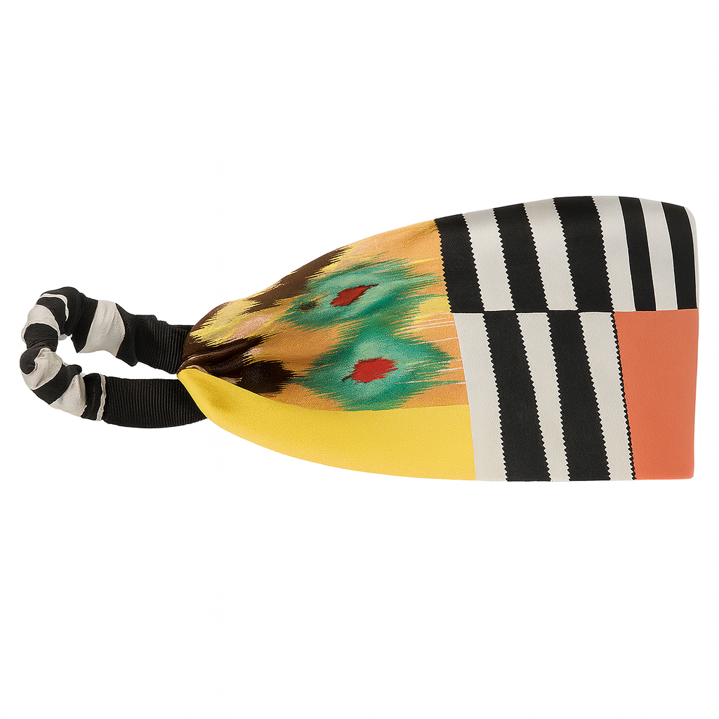 Color Block Silk Headwrap