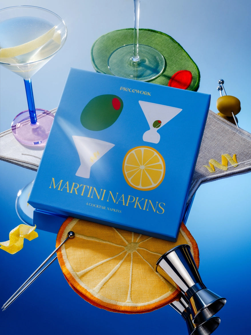 Martini Cocktail Napkins — Set of 4