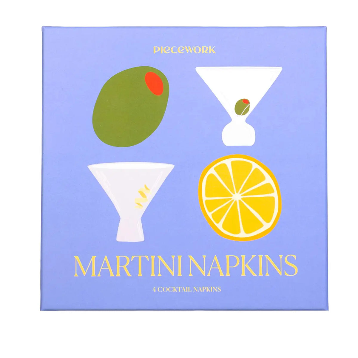 Martini Cocktail Napkins — Set of 4