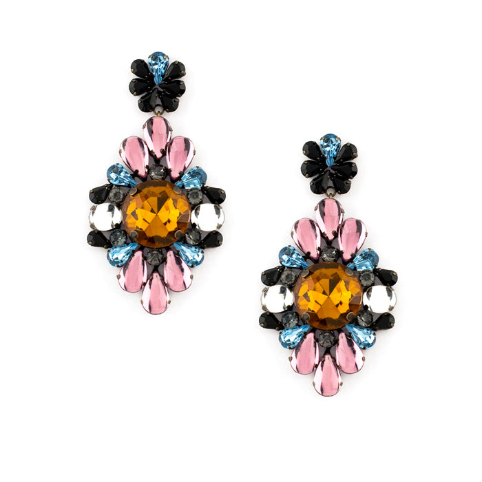 Jeweled Drop Earrings - Celestine