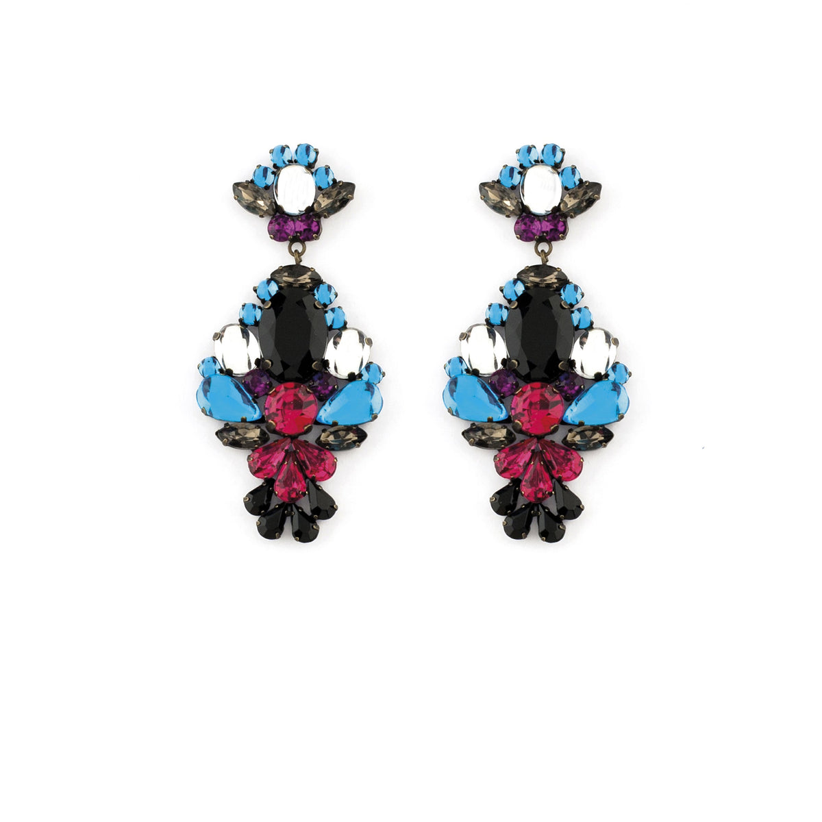Jeweled Drop Earrings - Isabelle