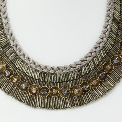 Crystal Row Tribal Necklace
