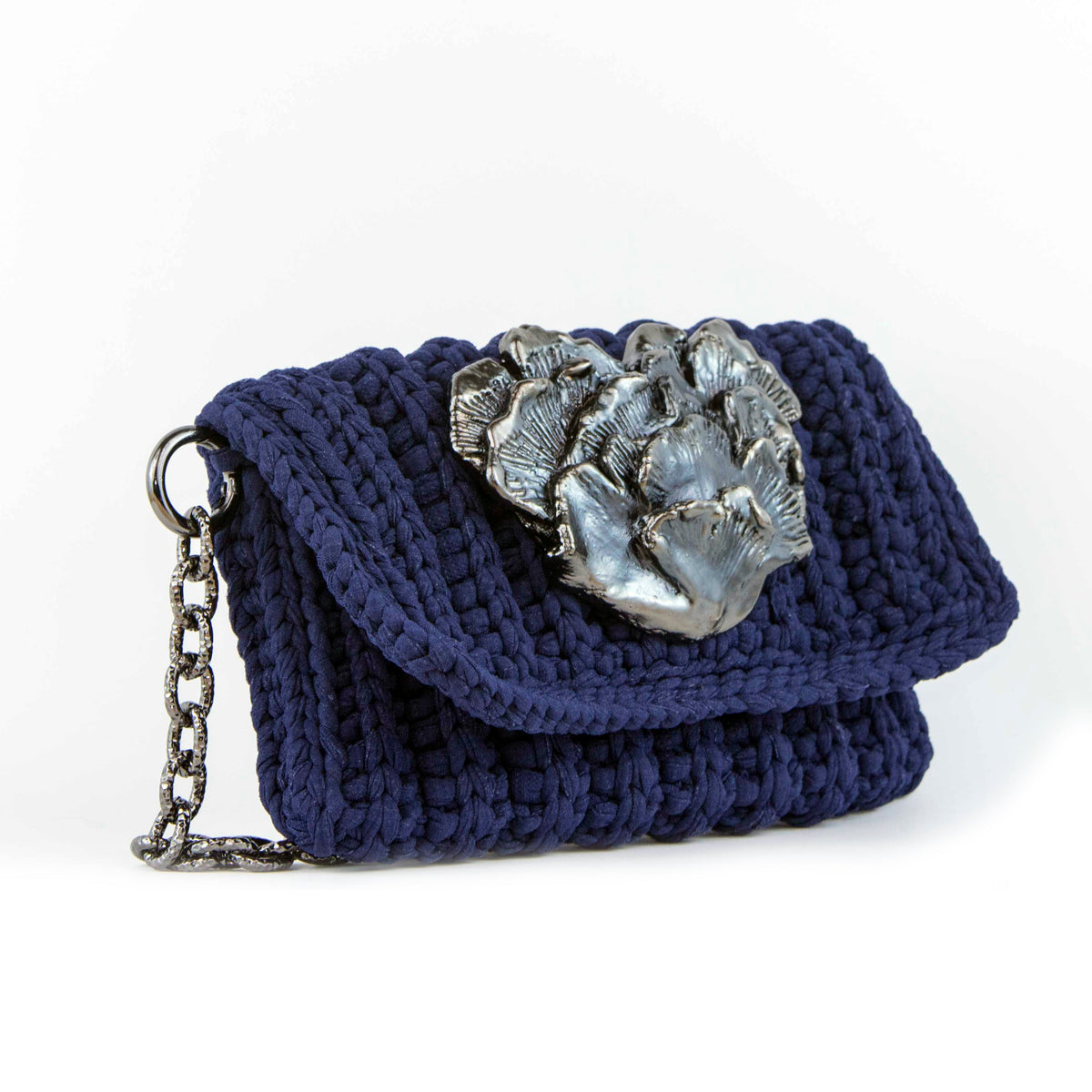 Hand Knit Seaweed Bag