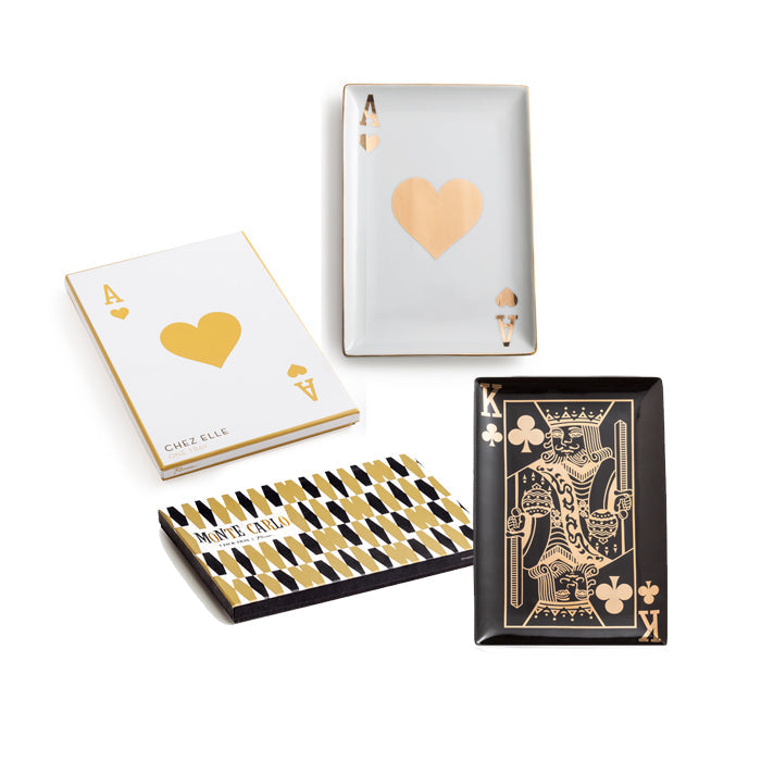 Ace of Hearts, King of Clubs Tray