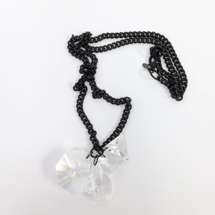 4 Charm Crystal Cluster Necklace