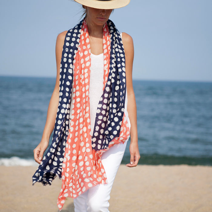 Graphic Dot Cashmere Scarf