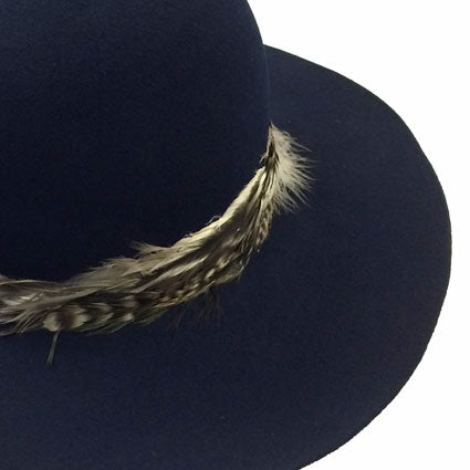 Boho Floppy Feather &amp; Wool Hat
