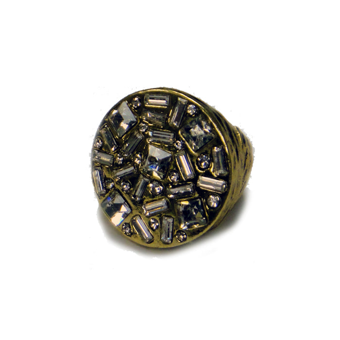 &quot;Swarovski® Crystal&quot; Encrusted Deco Ring