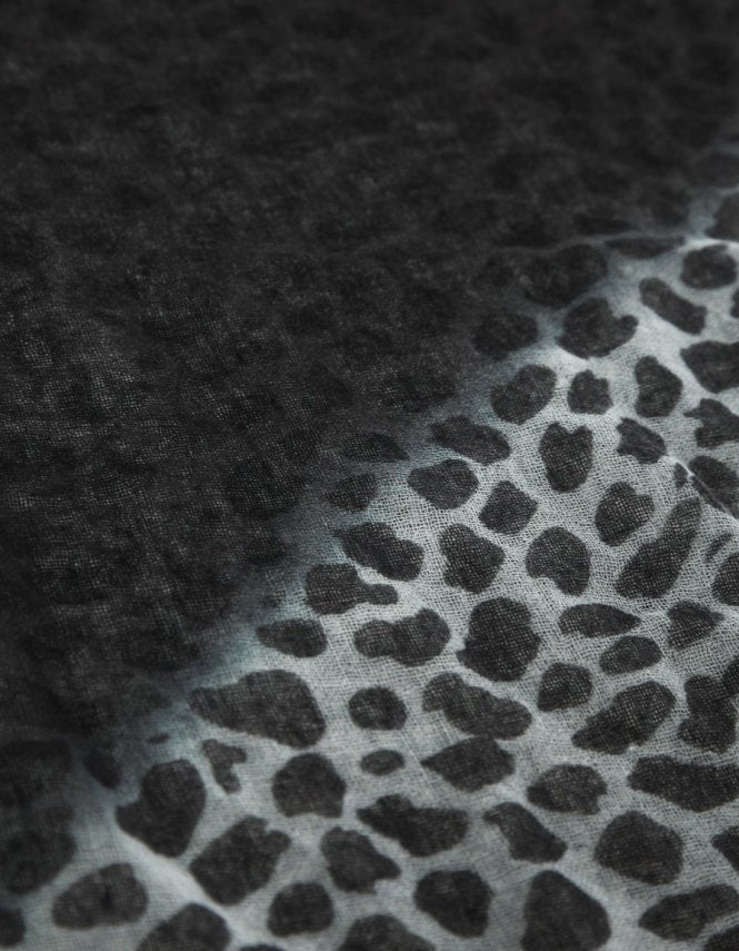 Ombre Leopard Cashmere Scarf