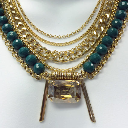 Jade Multi Strand Necklace